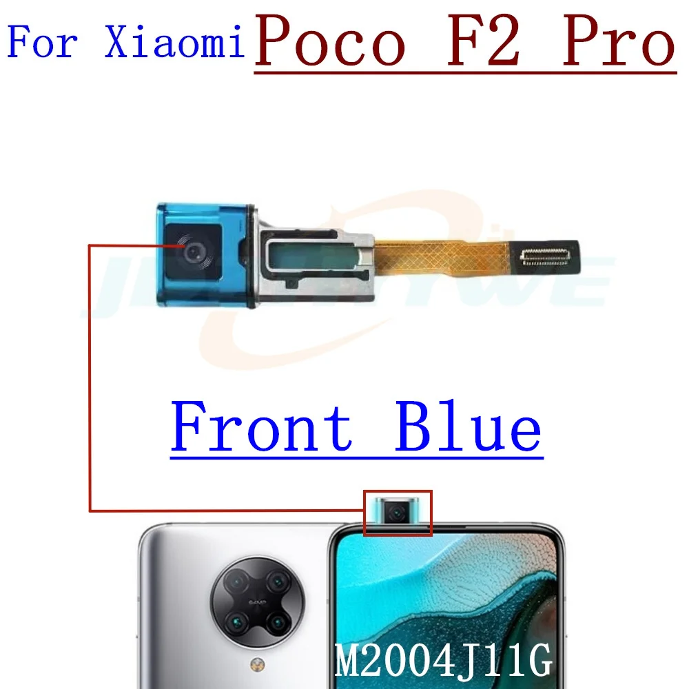 Rear Front Camera For Xiaomi Poco F2 Pro Frontal Selfie Facing Main Back Camera Module Flex Cable Parts