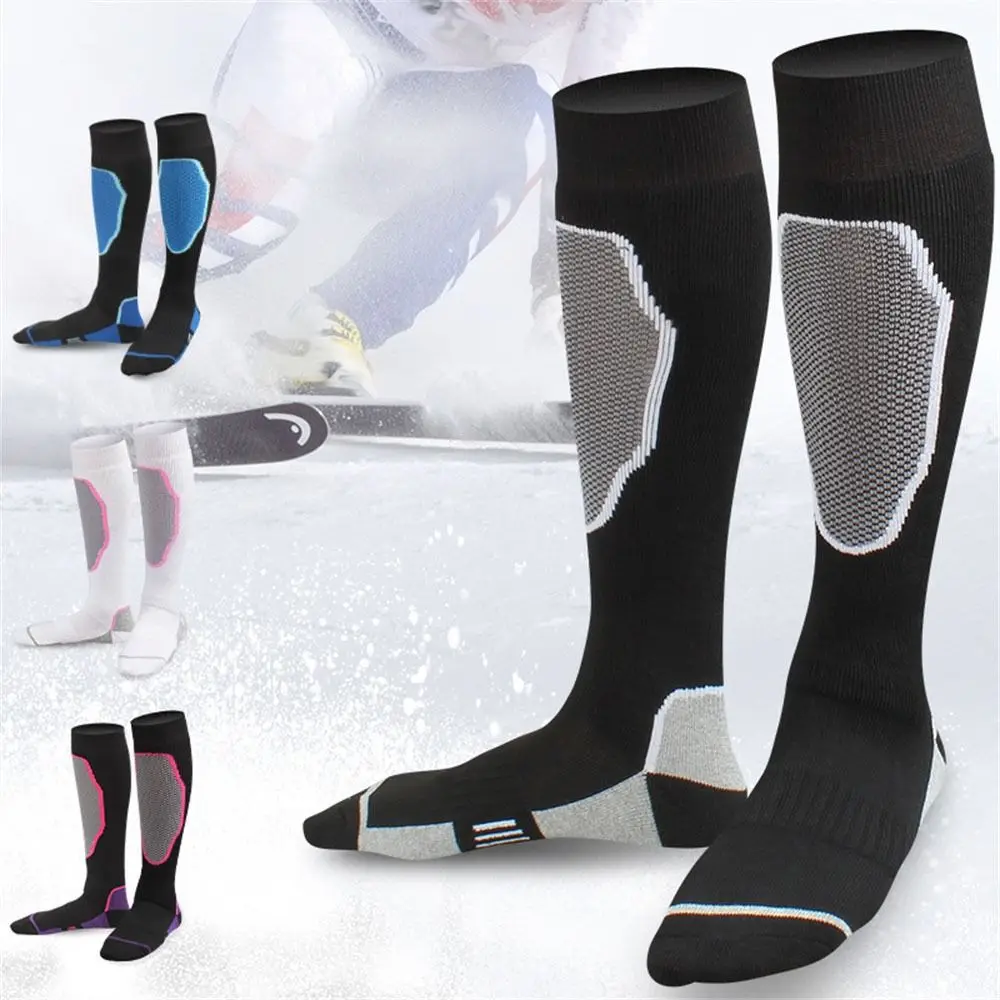 

1 Pair New Winter Warm Ski Socks Thickened Breathable Compression Socks High Elastic Thermal Leg Warmer Women Men Children