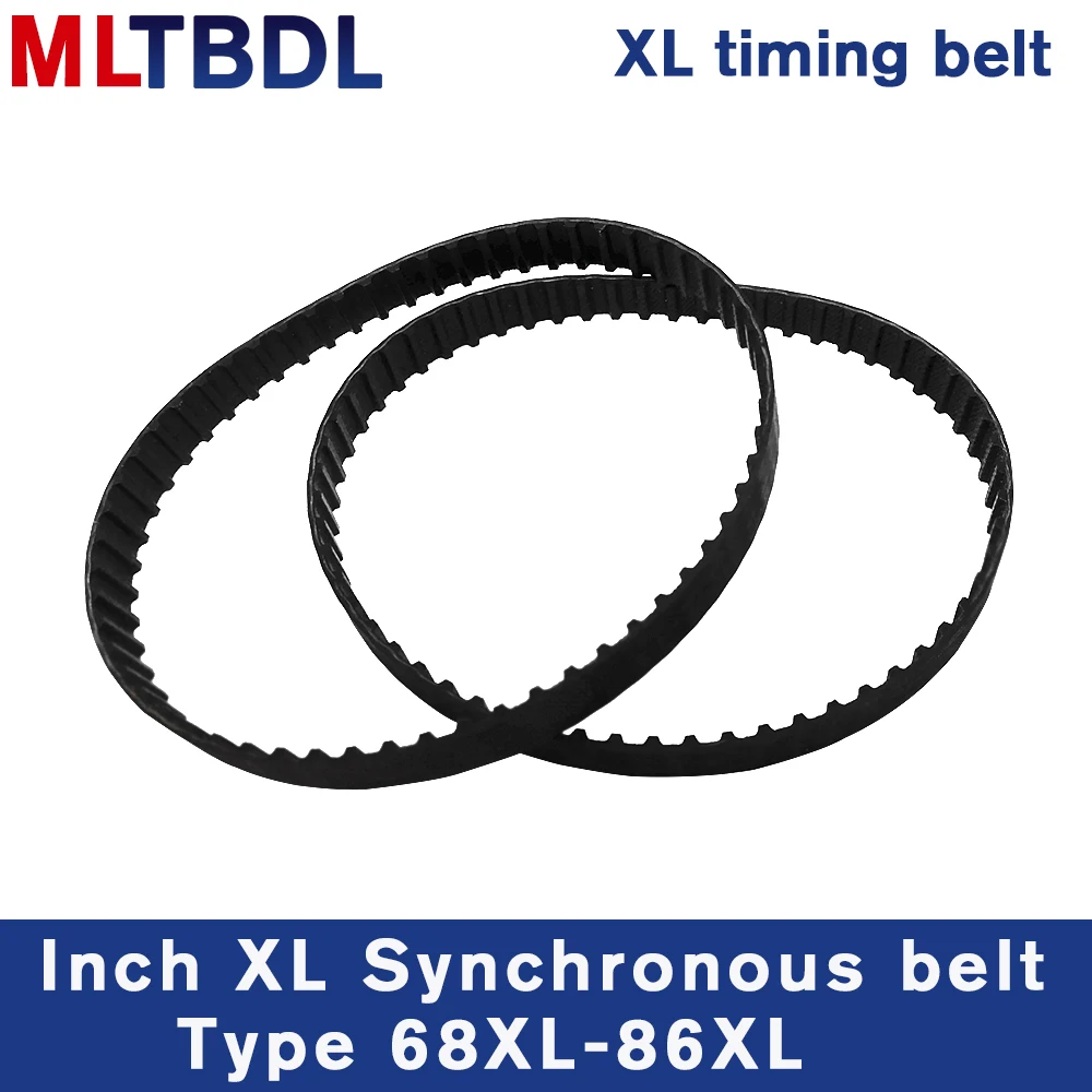 XL Timing Belt 68/70/72/74/76/78/80/82/84/86XL Rubber Timing Pulley Belt 6.4/9.4/10mm Width Closed Loop Toothed Transmisson Belt