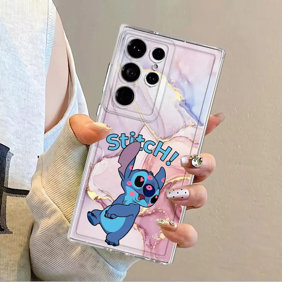 Disney Stitch Cute Phone Case for Samsung Galaxy S23 Ultra S21 S25 Edge S20 Plus S24 S22 FE Note 20 Ultra 10 Soft Cover - náhled 2