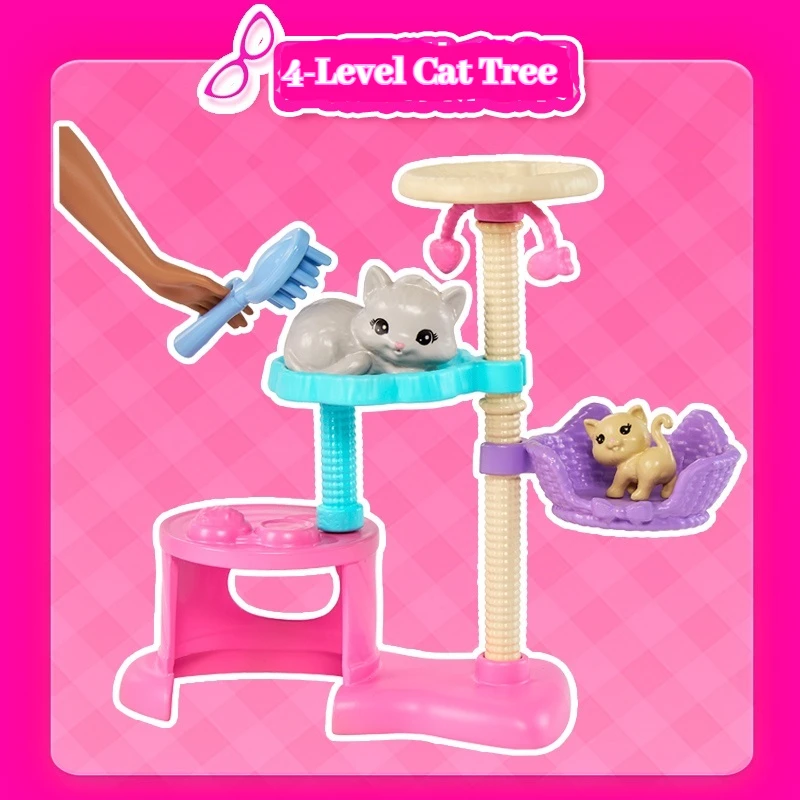 バービー人形猫エンターテイメントギフトボックスセットおもちゃアニメ美少女人形猫教育子供子供のおもちゃ女の子の誕生日プレゼント