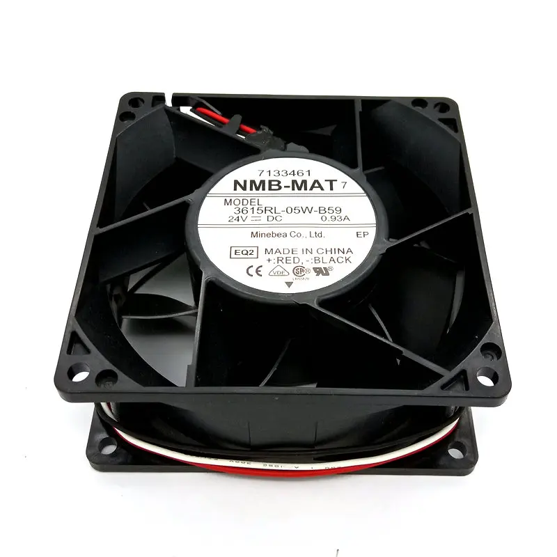 Original Cooling Fan for Inverter 3615RL-05W-B59 DC24V 0.93A 90*90*38MM 3Lines