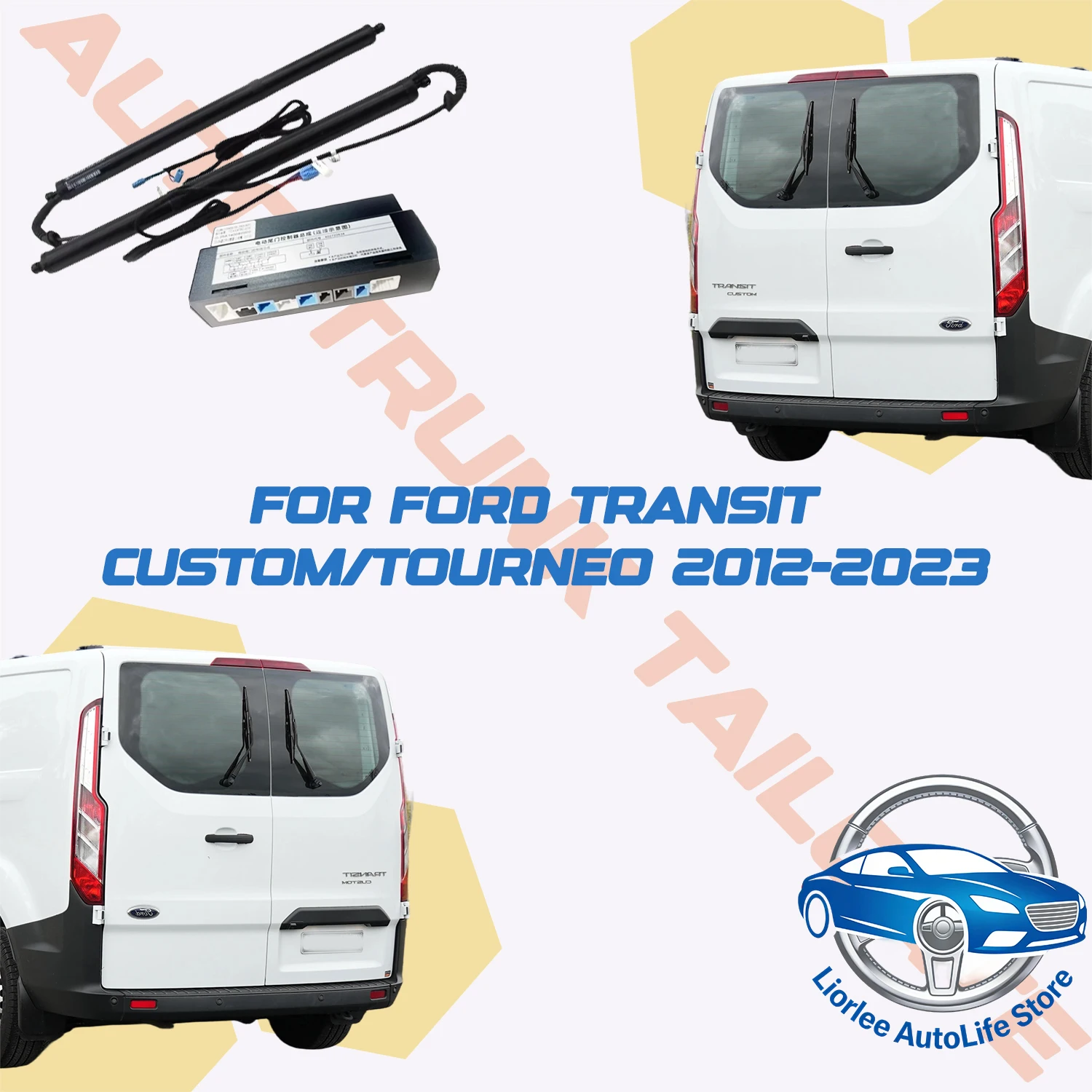 For Ford Transit Custom/Tourneo 2012-2023 Car Power Trunk Lift Electric Hatch Tailgate Tail Gate Strut Auto Rear Door Actuator