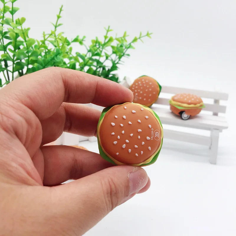 1pcs Fashion Kawaii Classic Kids Toy Simple Hamburger Model Cars simulazione creativa Mini Hamburger inerziale Car Toys