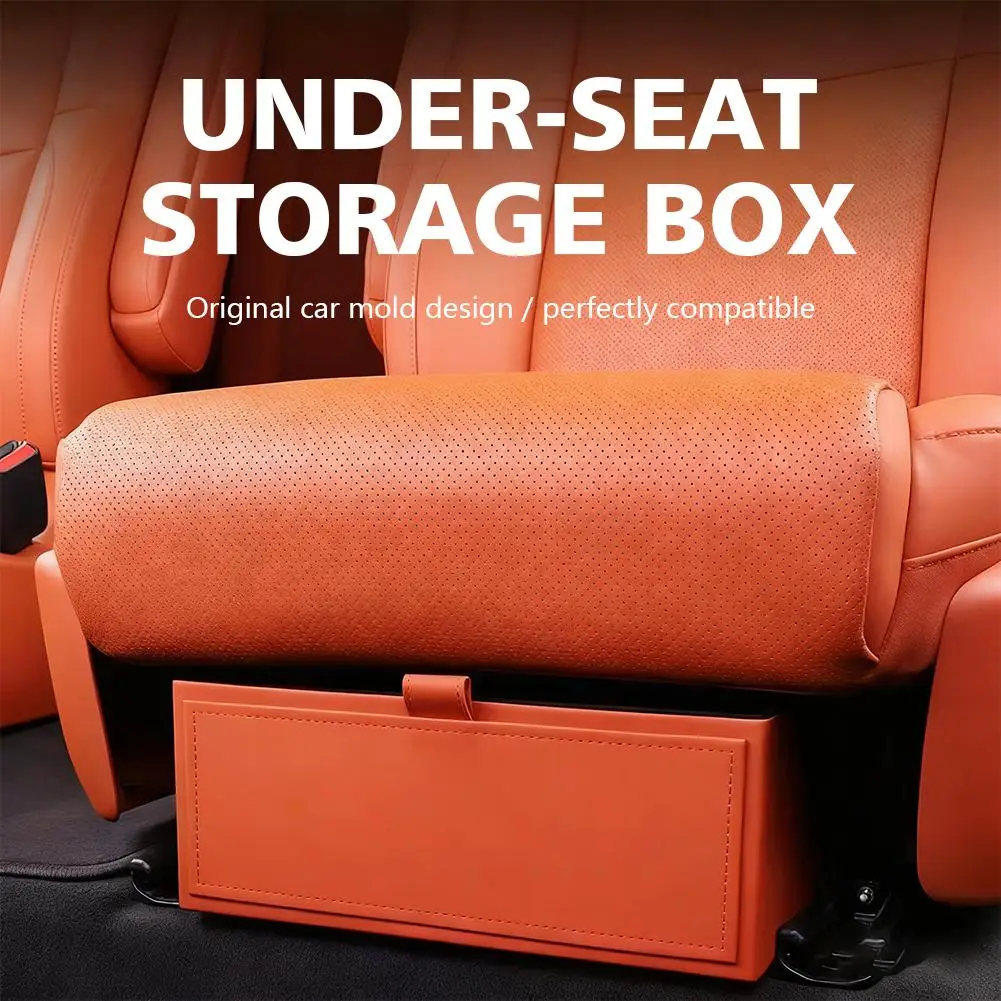 For Lixiang L8/L9 Front Seats Under Seat Drawer Storage Car Seats Hidden Accessories Organizer Box Tray Pull Push Drawer St W9V6