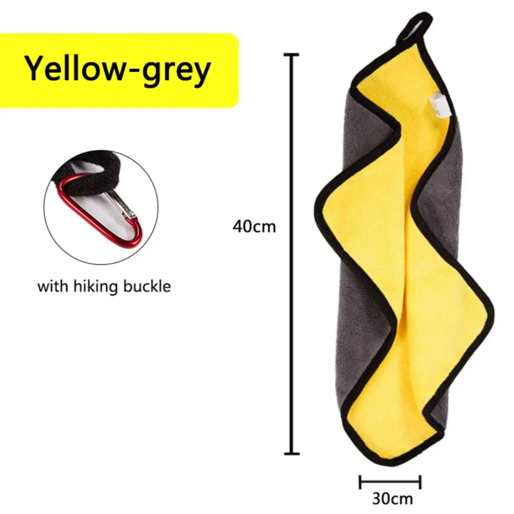 

Equipment Bait Towel with Buckle Fishing Accessories Outdoor Towel Sports Towel Thickening Fishing Towel Absorbent Wipe Hands