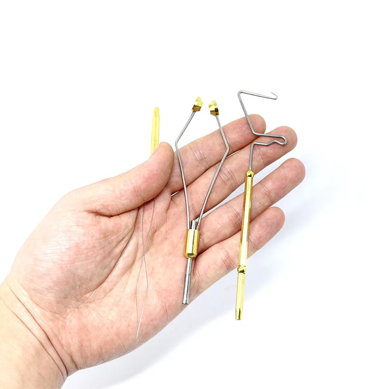 3 tools set fundamental fly tying tools ceramic tip bobbin holder&rotary whip finisher&threader assort DIY fly tying tool tackle - view 6