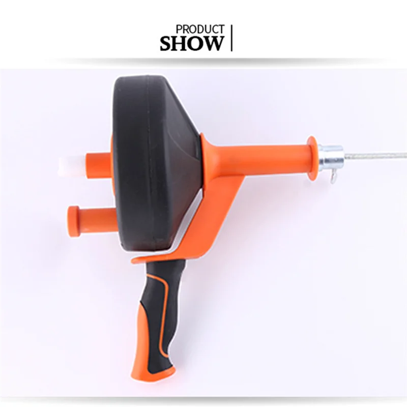 AF95-Drain Cleaner Machine 25FT Automatic Tube Cleaner Blockage Unblocker Toilet Sewer Dredge Machine For Kitchen Bathroom