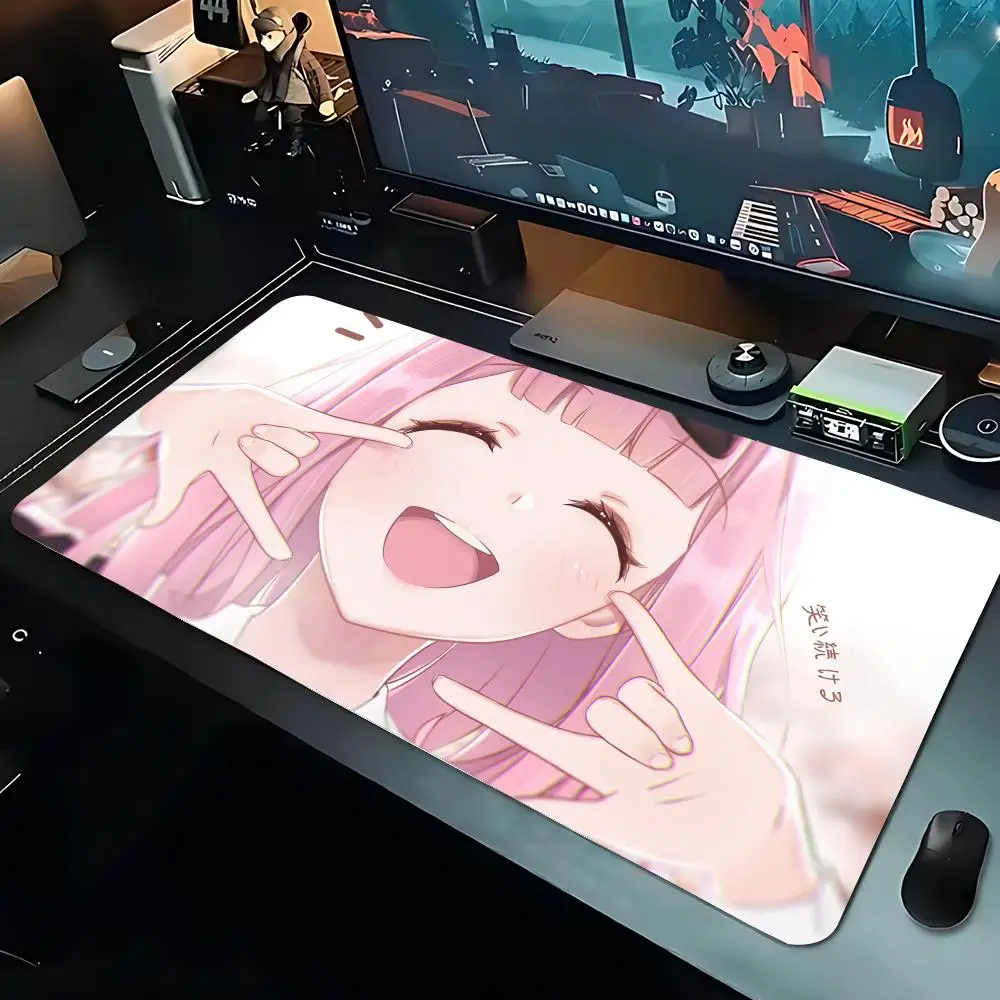 Kaguya-sama Chika Fujiwara Mouse Pad Large Playmat Gaming Customized Mat XXL Size Gamer Office Mousepad Logo Desk Mat