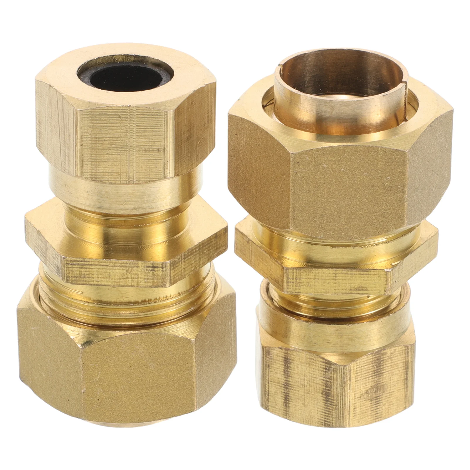 

2 шт. 1/2-дюймовый латунный быстрый разъем для сантехники, прочный фитинг для компрессионной трубки, переходник, соединительный разъем для труб