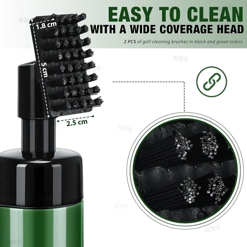 Golf Club Cleaning Brush Golf Accessories Portable Groove Tube Cleaner Brush Spray Bottle Golf Club Cleaner Tool Golf Brush