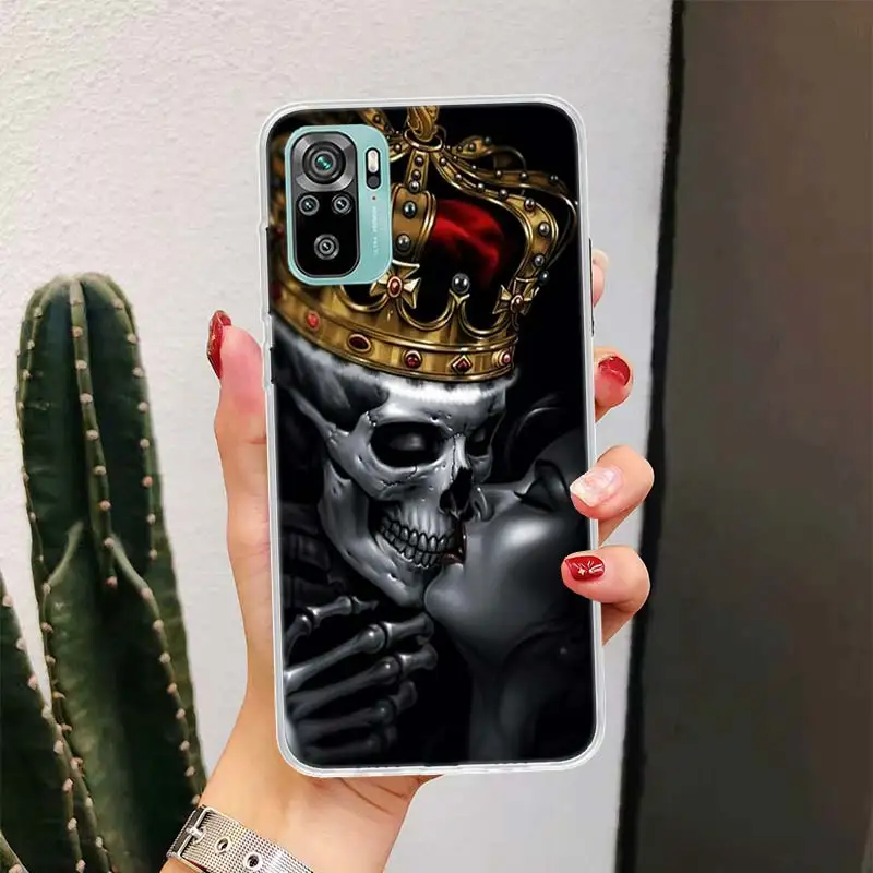 Grim Reaper Skull Skeleton для Xiaomi Redmi Note 14 13 12 11 10 Pro Чехол для телефона 12S 11S 11T 11E Plus 14Pro 13Pro 12Pro 11Pro Cove