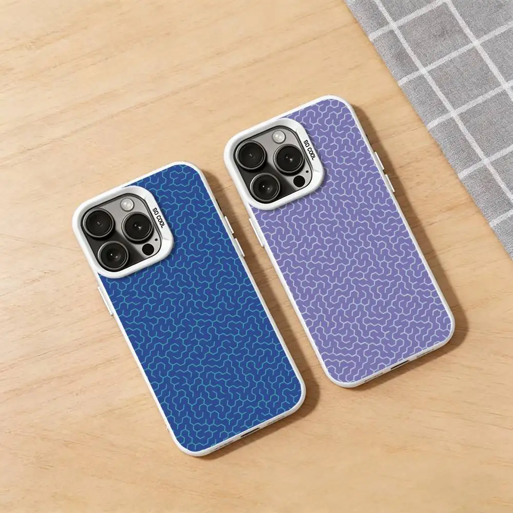 

Maze Puzzle Pattern Phone Case for iPhone 17 16 Max Mini 15 14 13 Pro Plus 12 11 X XS Air Hard Protector