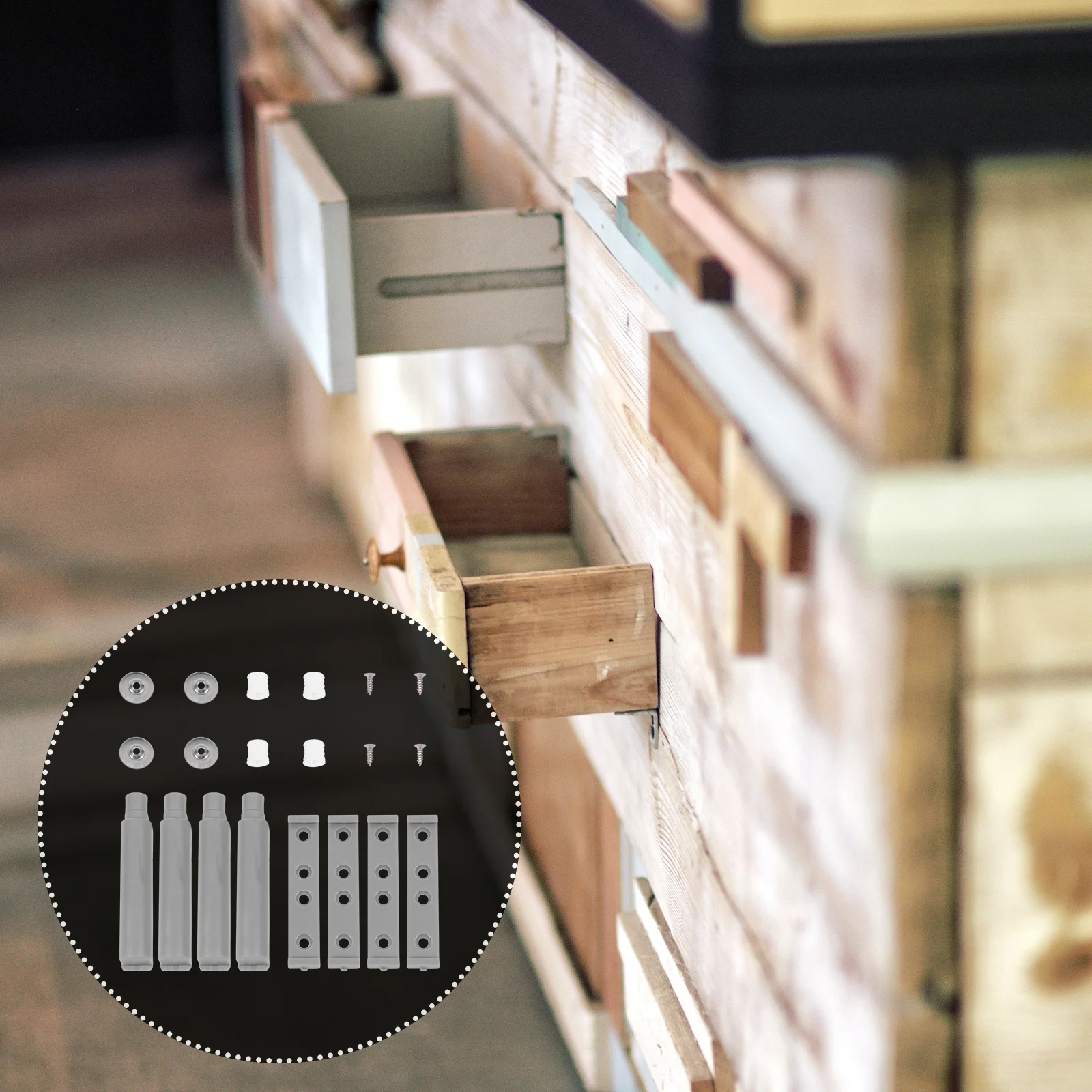 4세트 푸시 래치 마그네틱 터치 오픈 캐치 서랍장 찬장 와인 캐비닛용 자석 푸시 래치 캐비닛 액세서리