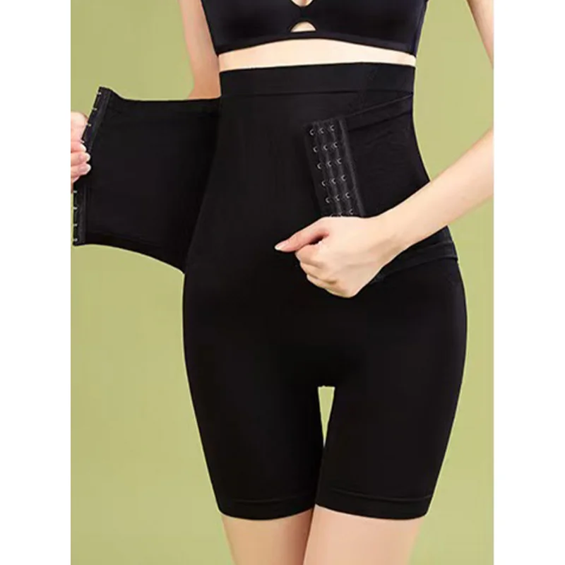 Women'S High-Waisted Tummy Control Shapewear Leggings - /Neutral Tummy Control Pants with Snap Button Closure