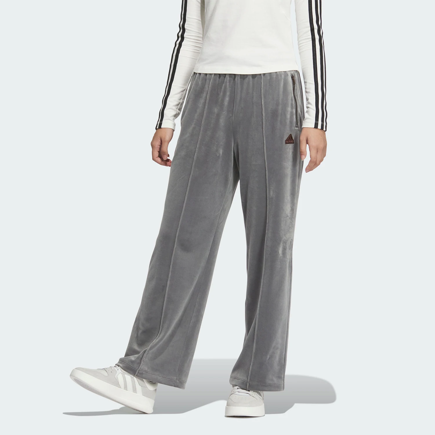 

Adidas оригинальные новые женские свободные повседневные теплые уличные брюки JX6845