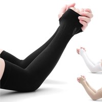 1 Pairs Arm Guard Sleeve with Thumb Hole Protective Sleeve Holders Sun UV Protection Long Arm Cover For Running Fishing Cycling