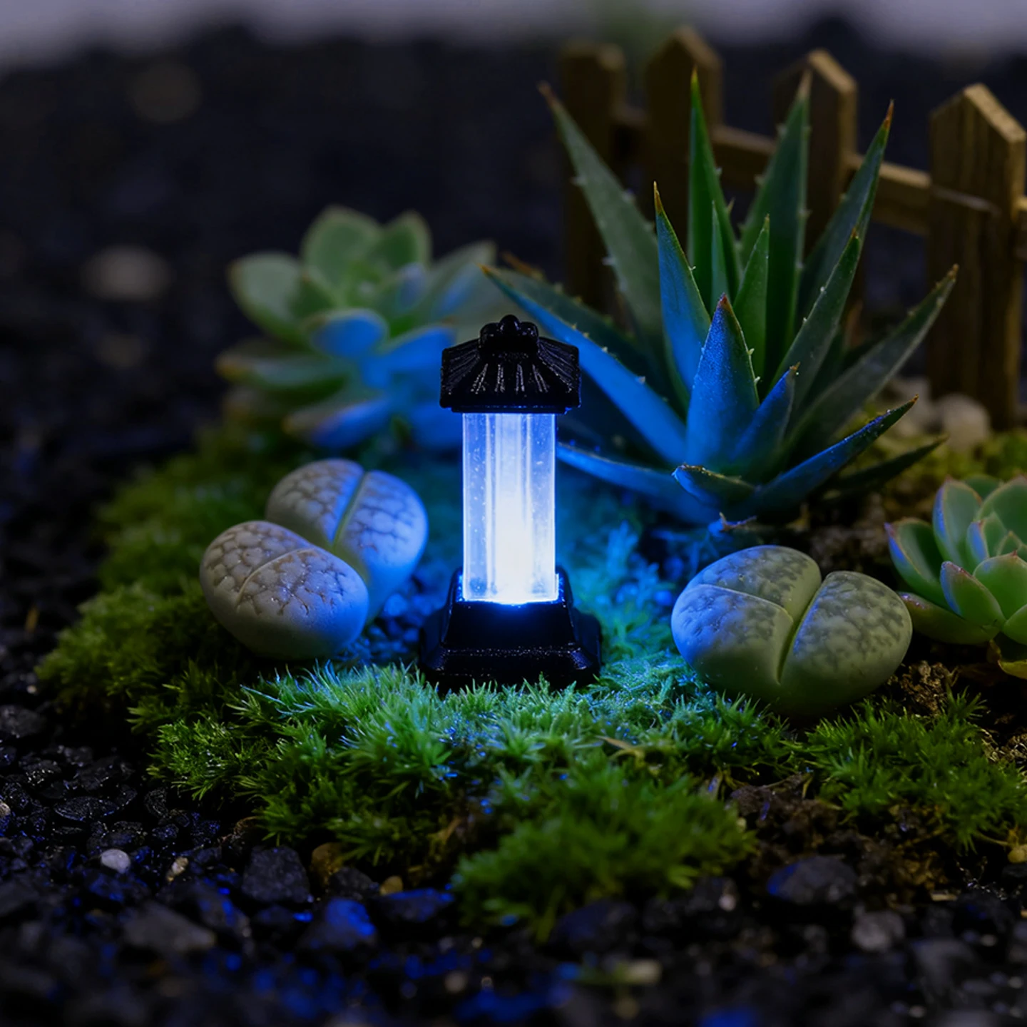 6PCS 미니어처 잔디밭 램프 포스트 모델 철도 기차 거리 LED 조명 인형의 집 미니어처 풍경 요정 정원 액세서리