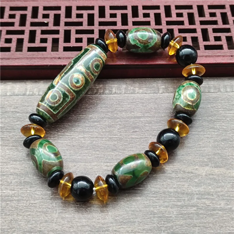 Hot Sale Accessories Agate Old Nine- Tibetan Three-Eye Bracelet