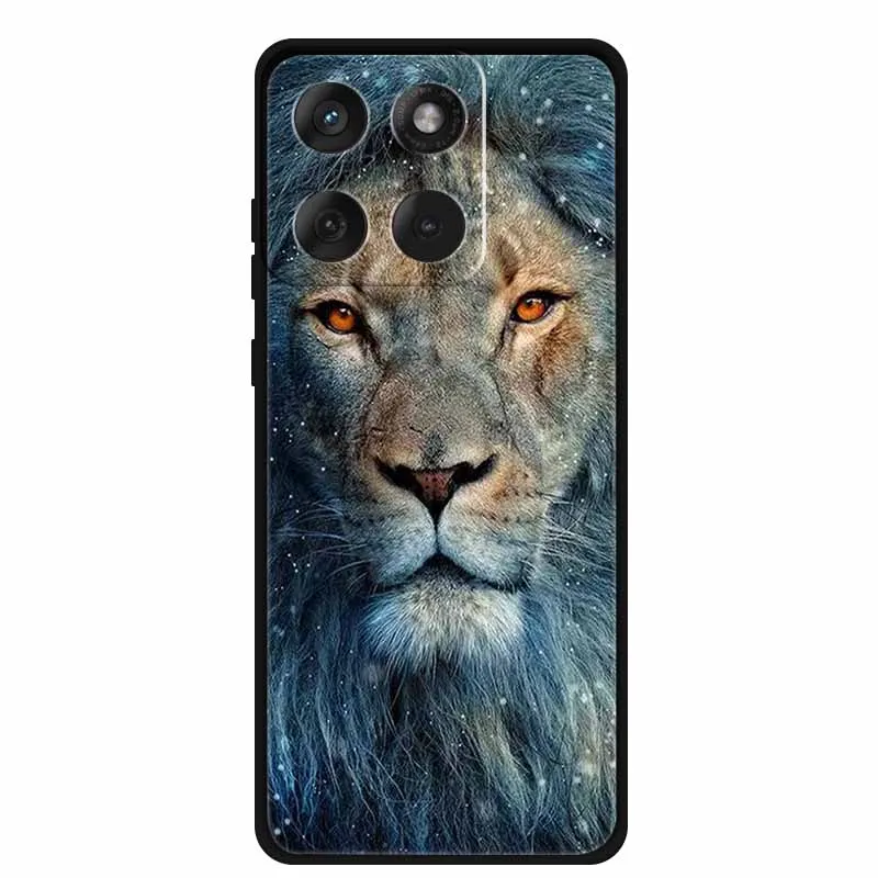 حافظة لهاتف موتورولا إيدج 70 / موتو X70 Air 5G حافظة لطيفة على شكل قطة من السيليكون الناعم غطاء من البولي يوريثان الحراري لهاتف موتو XT2601-2 XT2603-2 مصد رخامي قزحي الألوان #5