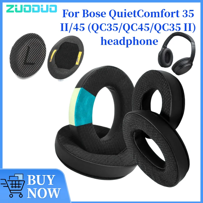

ZUODUO Replacement Earpads for Bose QuietComfort 35 II/45 (QC35/QC45/QC35 II) Headphones Cooling Gel Cushion Sleeve Earmuffs