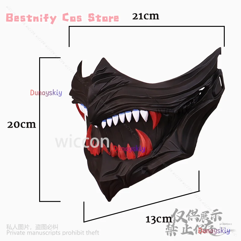 ملحقات قناع Cosplay3D لعبة الرسوم المتحركة NINJA GAIDEN 4 كوسبلاي للهالوين وعيد الميلاد زي أسود من حمض البوليلاكتيك Cus