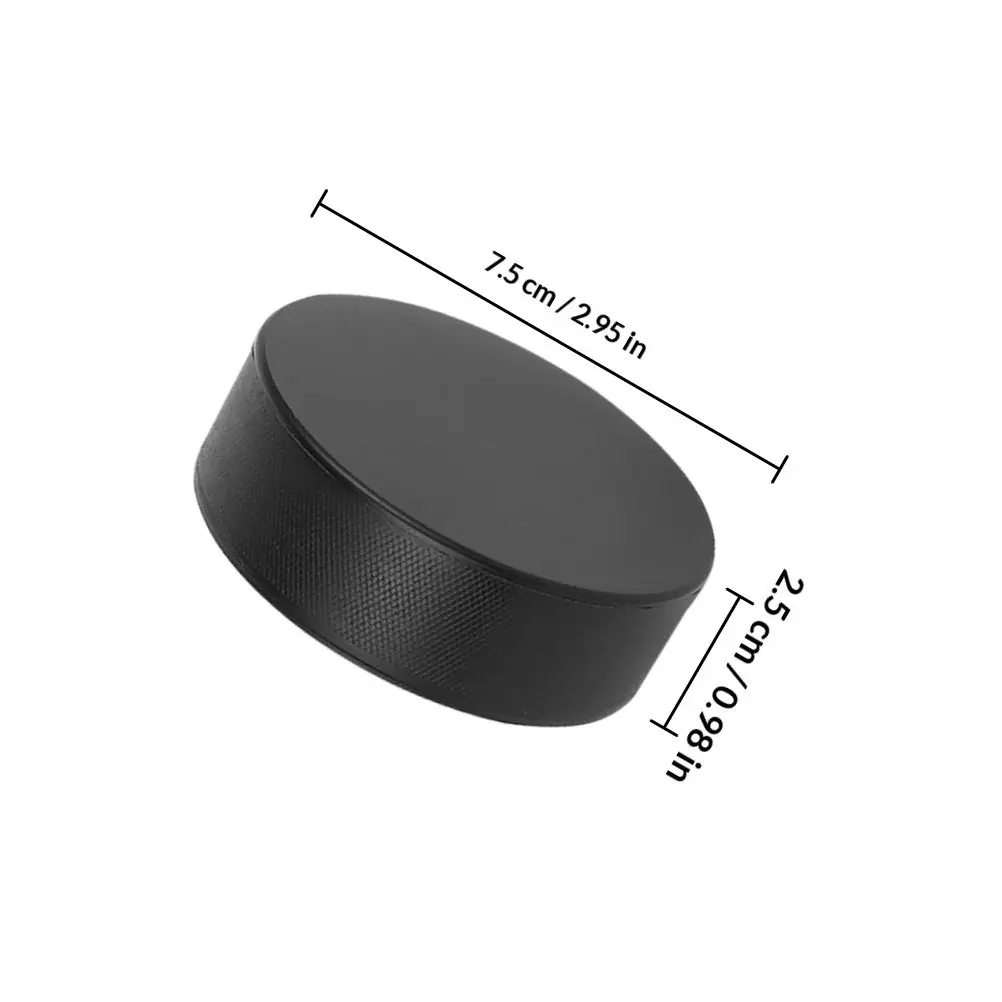 Black Hockey Puck PU Foam Material High Wear Resistant for Intense Training Sessions Versatile Use on Ice Synthetic Tiles Floor