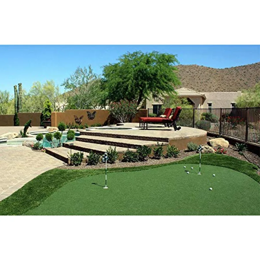 جولف وضع العشب الاصطناعي الأخضر العشب 5FT X 10FT داخلي في الهواء الطلق التدريب حصيرة للمنزل ممارسة سطح العشب الاصطناعي وهمية