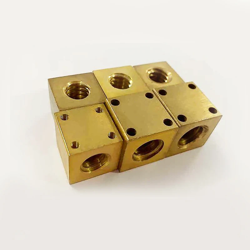 1PCS T12 T18 T20 T25 T30 3D Printer Parts Brass Plated Copper Nut Square Nut Right-hand Trapezoidal Lead Screw Rod Thread Screw