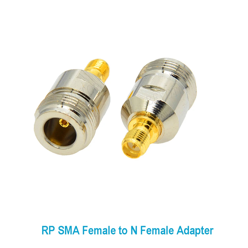 100PCS RP-SMA Female Jack to L16 N Female Straight Connector for WiFi Antenna Radio Antenna N to SMA RF Coaxi Adapter Wholesale