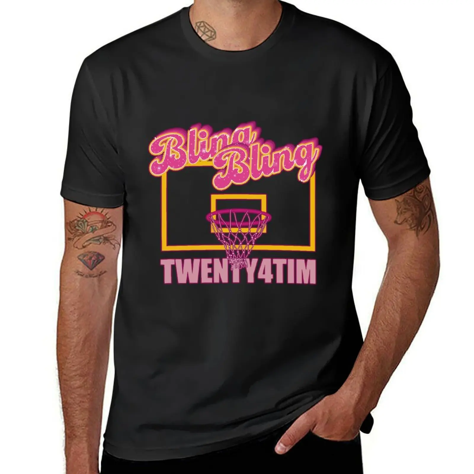 TWENTY4TIM - BLING BLING T-Shirt plus sizes cute tops heavyweights men t shirts