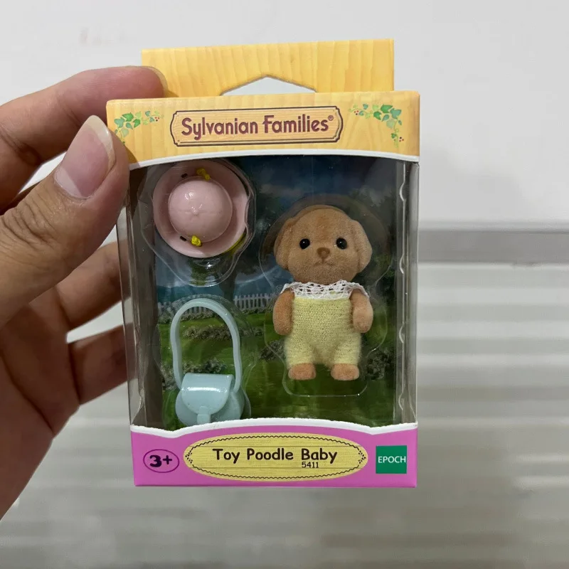 Sylvanian Family Persian Cat Family Toy Poodle Baby 5411 Sylvanian Families Triplet Station Treasure Duel Doll Gift Toy