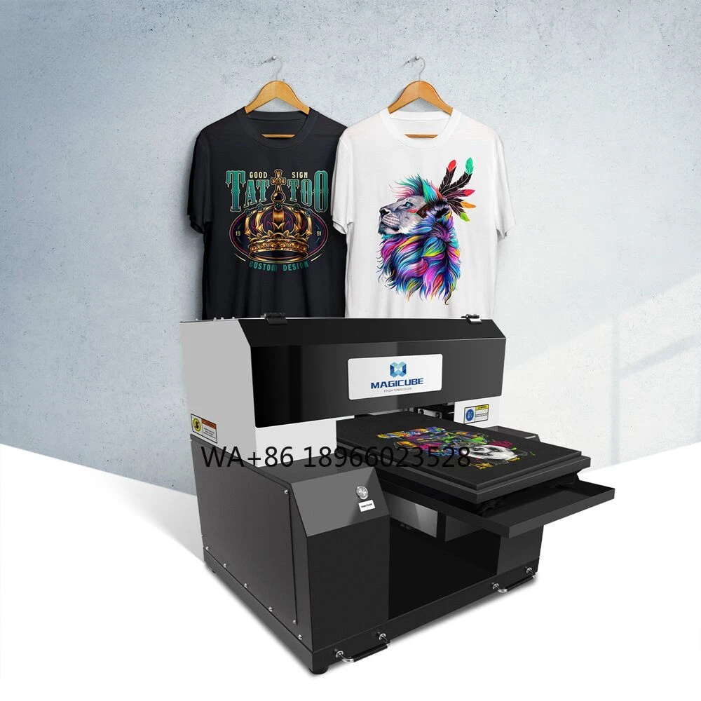 

China Made Factory Direct Sale A3 Size Two Heads Fast DIY Digital Direct DTGAll - in - One Print out For Any Color Tshirt