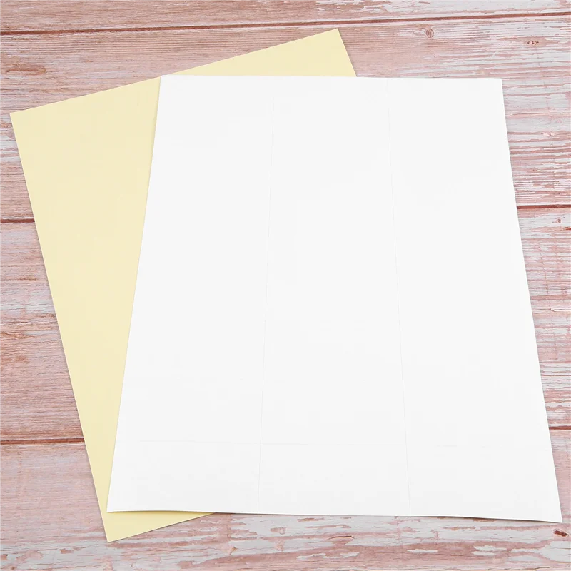 100 ورقة ملصقات عناوين ورقية فارغة غير لامعة قابلة للطباعة 70 × 37.1 مم بيضاء ذاتية اللصق