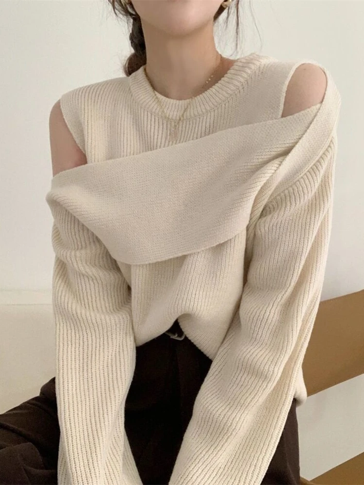 

Sweater Women Winter Pullover Girls Sweater Oversize Knitting Tops Vintage Long Sleeve Fall Female Knitted Outerwear Warm Pull