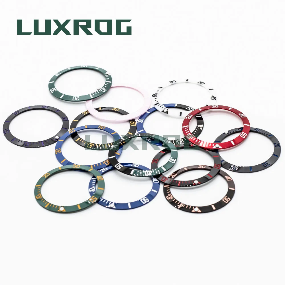38mm Sub Ceramic Bezel Mans Watch Ring Insert Ring Replacement Letter Circle For 40mm Case Watch Accessories ID 30.5mm OD 38mm