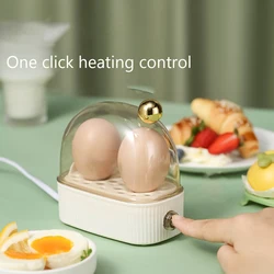 220V Electric Egg Boiler Poacher Mini Breakfast Machine Egg Cookers 2 Eggs Automatic Power Off Portable Food Steamer Egg Cooker