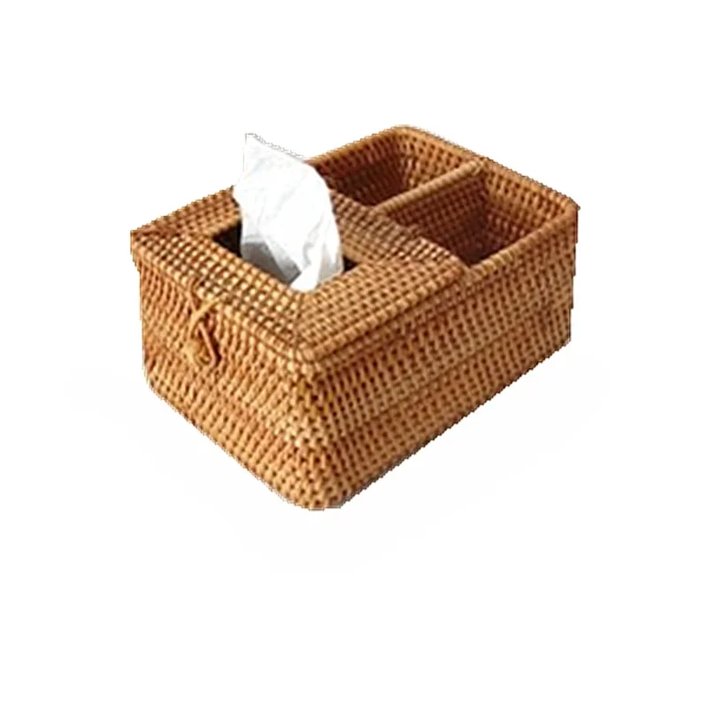 

*Tissue box Creative hand-woven tissue box Storage box Nordic ins face towel pumping