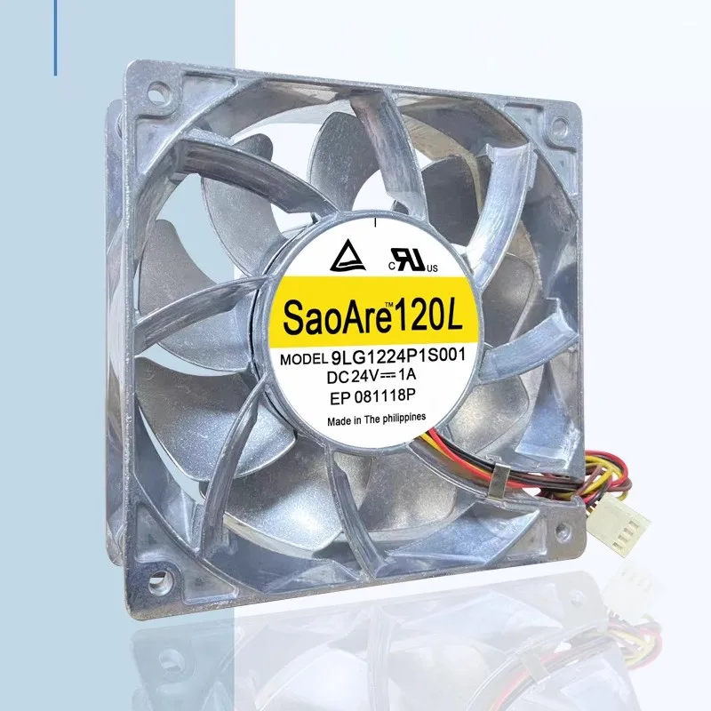 Original 9LG1224P1S001 12038 24V 1A 12cm all metal high-temperature resistant inverter cooling fan