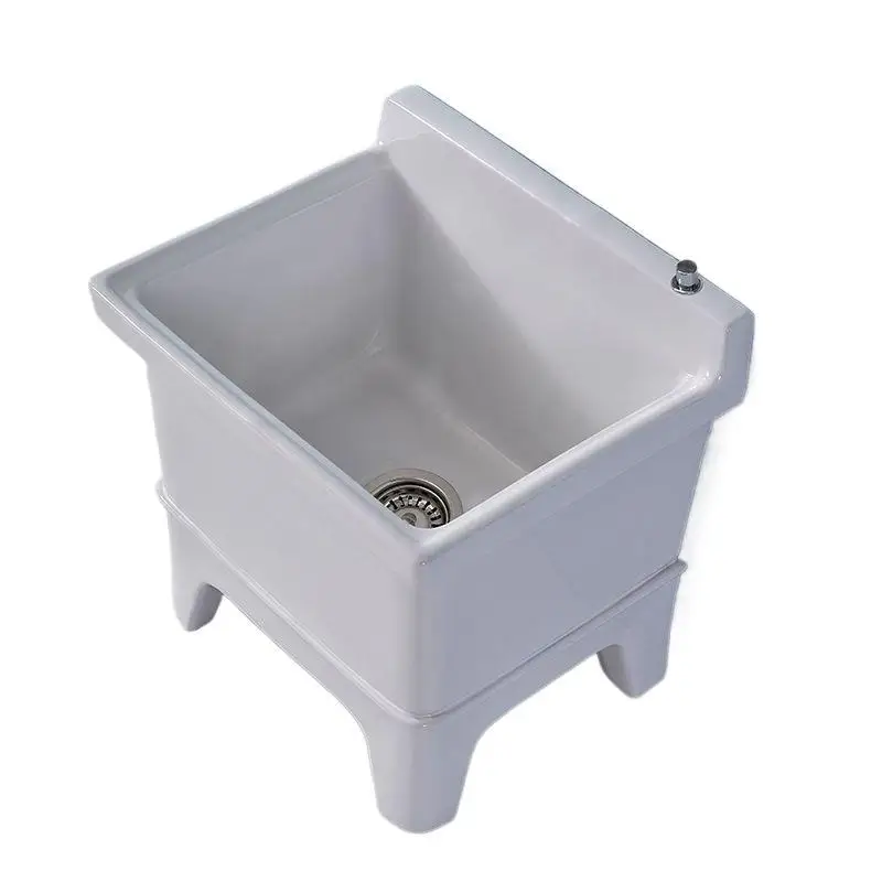 Ceramic mop pool Balcony pool Large square long Wash wide mop basin Taiwan control Automatic launching pool