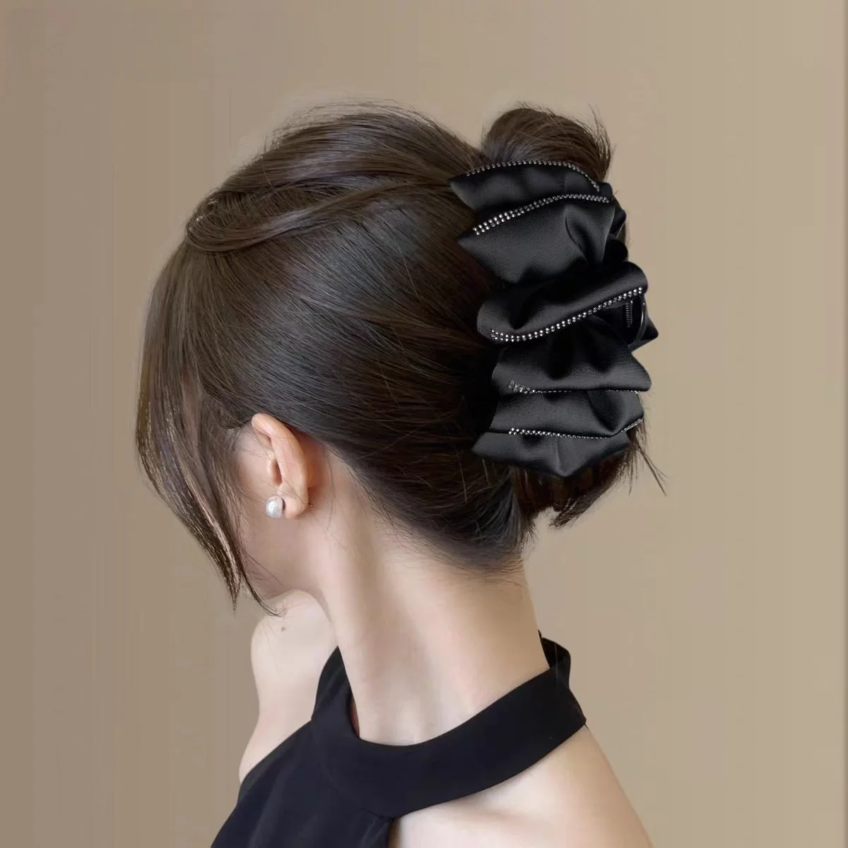 13cm Haifischklammer im französischen Retro-Stil mit floralen Spitzenbögen, süße Mädchen-Haarspange, sanfter Stil, Haarschmuck, Haarklauen, Haarklammern – Detail 12