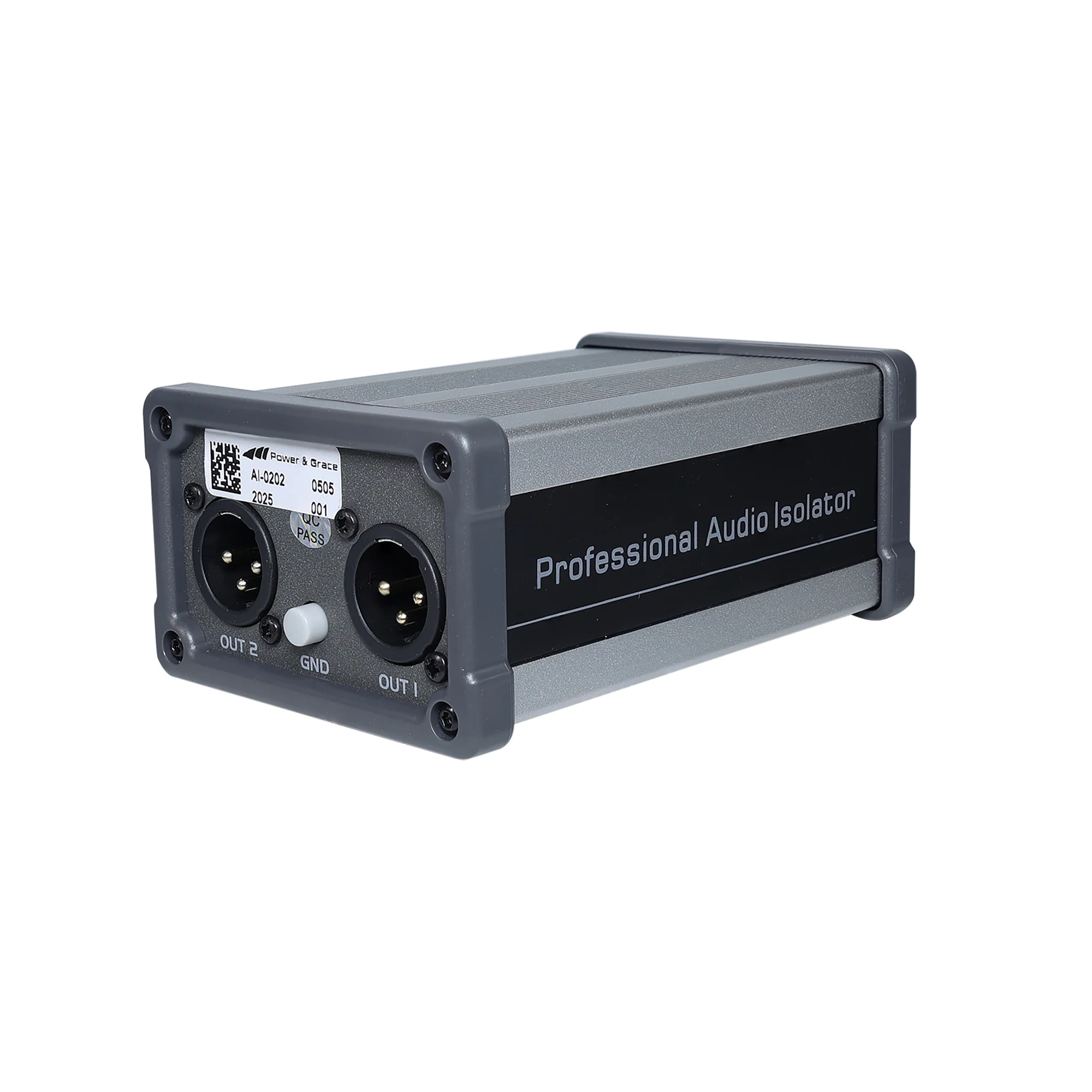 Professional XLR Audio Isolator 2-in 2-out Audio Ground Loop Isolator for Eliminating Ground Loop Noise and Signal Distortion