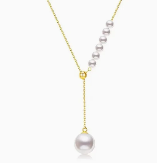 

18k chains necklace 4pcs/6pcs 5-6mm freshwater pearl necklaces