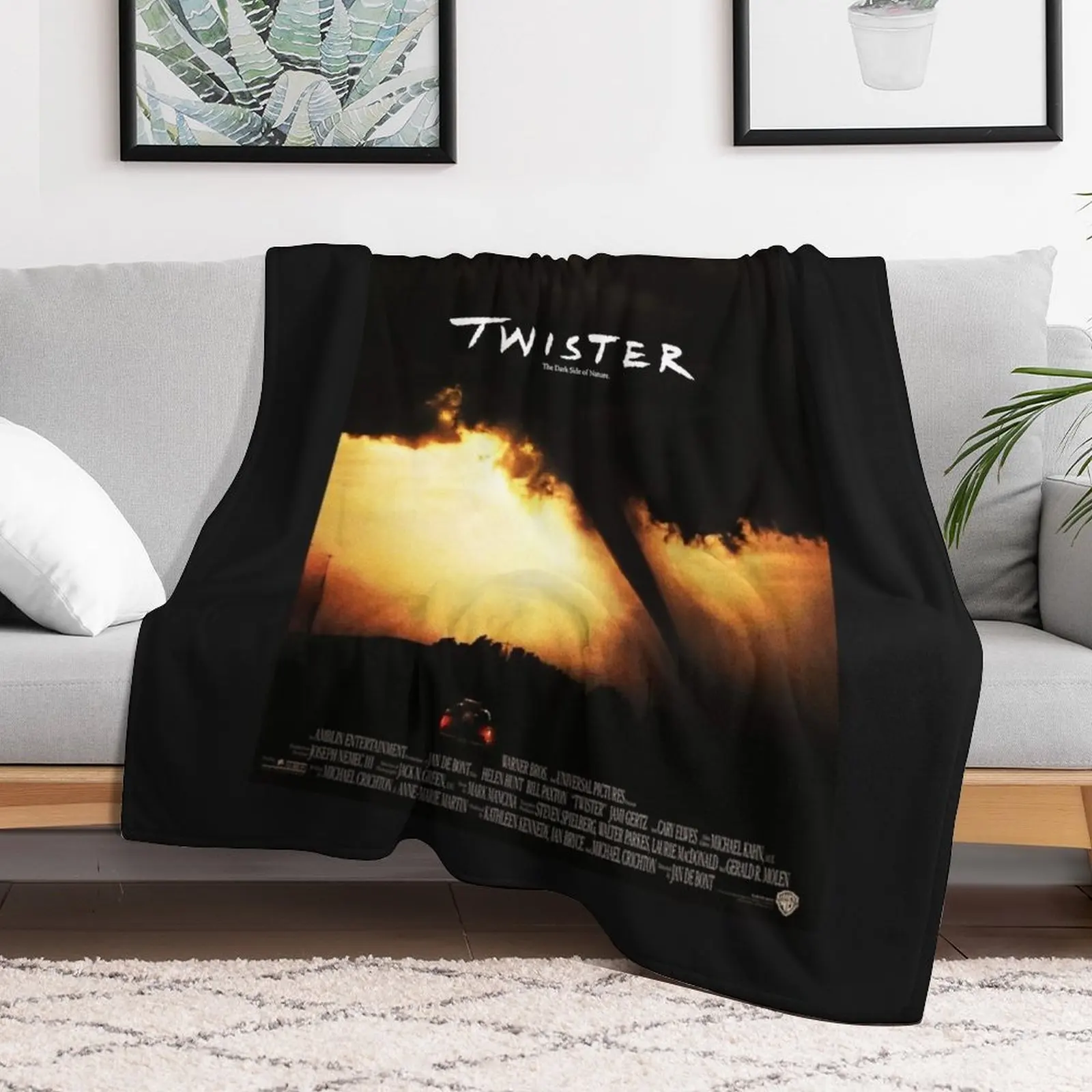 Twister Poster Throw Blanket Luxury Designer Thermals For Travel Blankets