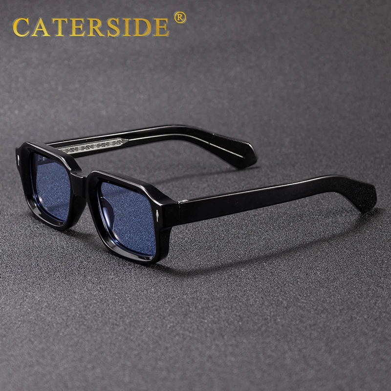 CATERSIDE Neue Retro-Sonnenbrille für Herren mit kleinem quadratischem, dickem Rahmen für Damen, Outdoor, Reisen, Strand, Dekoration, modische Brille, UV400 – Detail 1