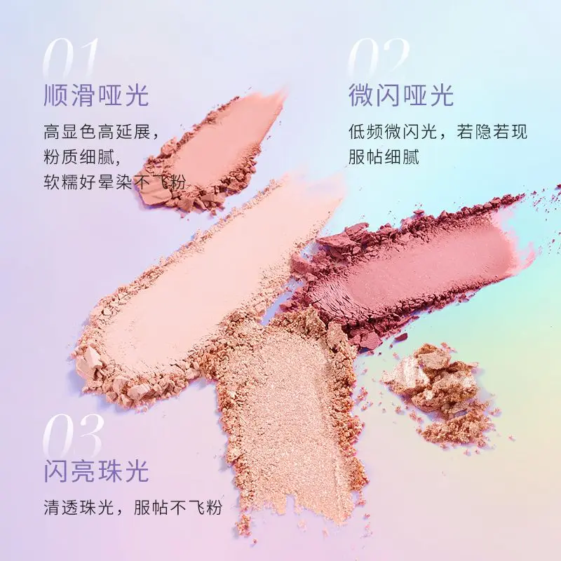 ZEESEA アイシャドウ パレット、ファイングリッター、シマー、マット、ミルクティーシェード入り。ミニサイズ、日常使いに最適、学生向けメイクアップ