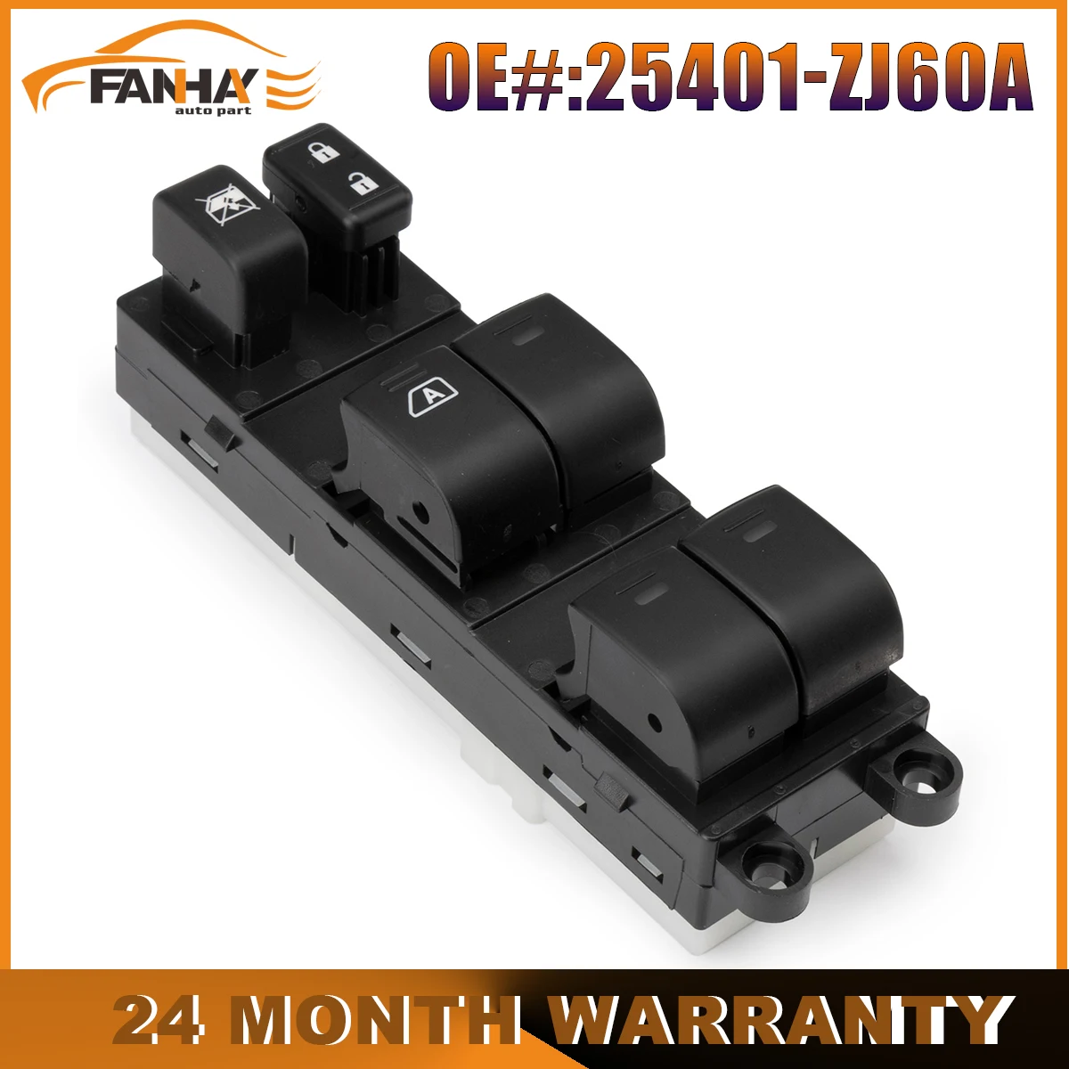 Electric Power Window Switch 25401-ZJ60A 25401-ZJ80A 25401ZJ60A for Nissan Sentra 2008-2012 For Pathfinder Front Black
