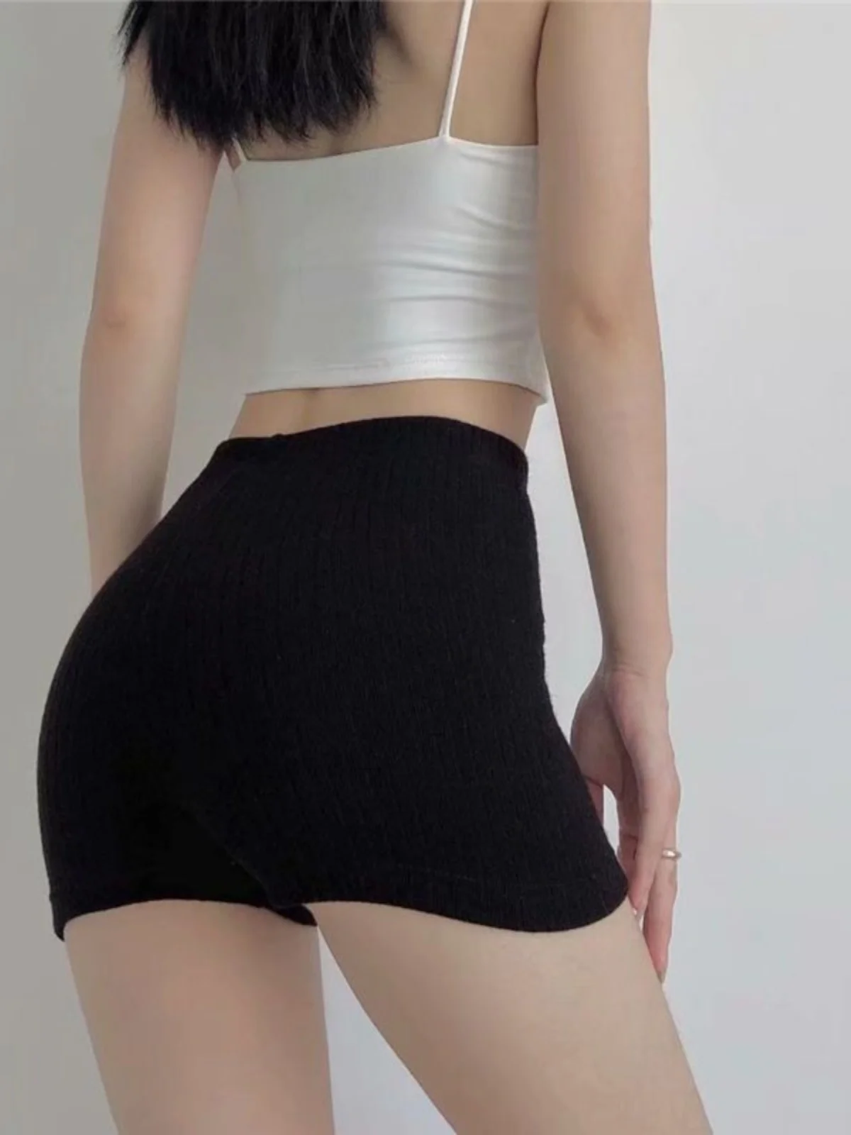 Damskie spodenki sportowe BM Sle z wysokim stanem, obcisłe, do noszenia na zewnątrz, krótkie spodenki sportowe, antyprześwitujące spodnie do jogi