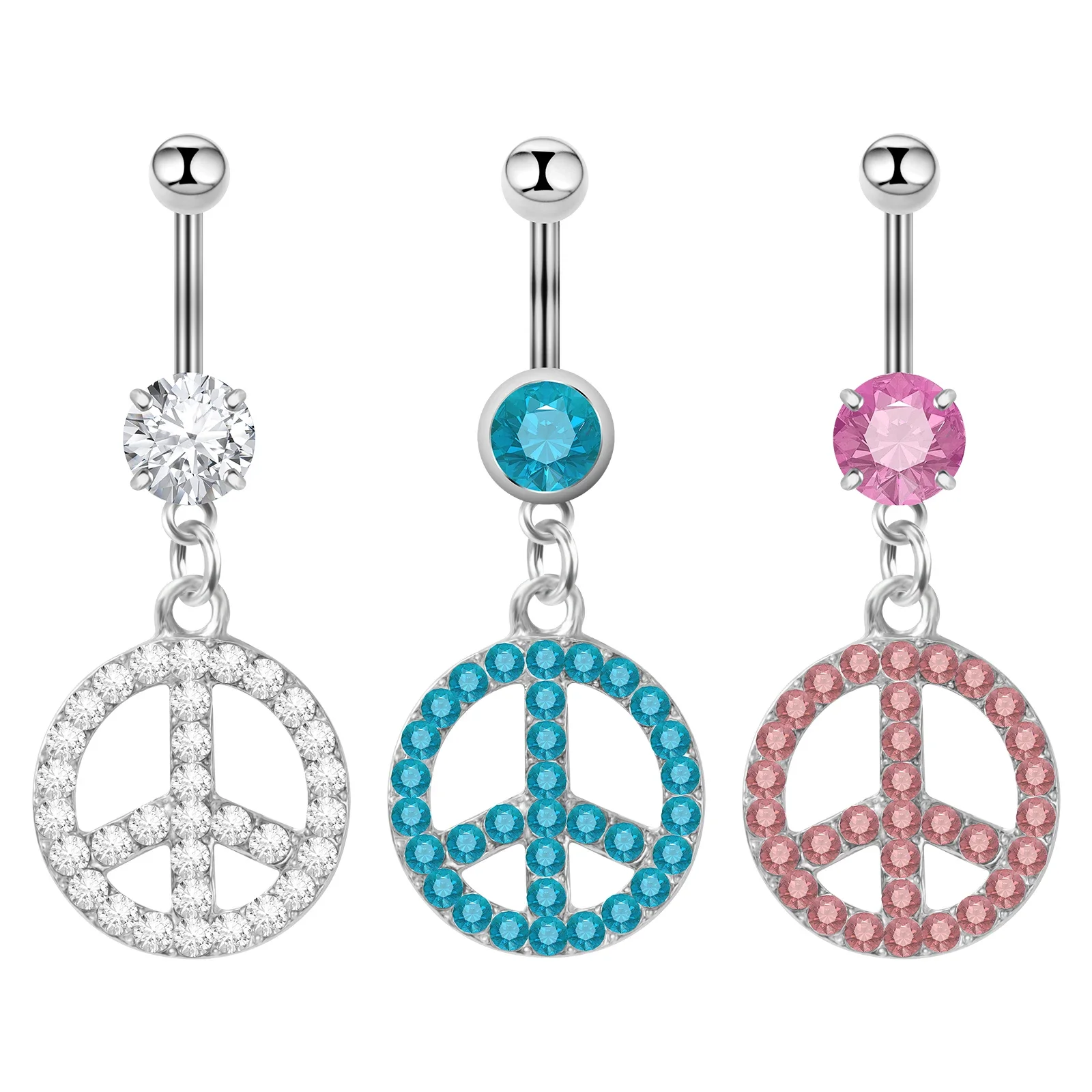 New Round Belly Button Ring Piercing Jewelry
