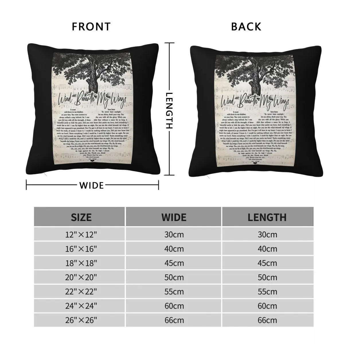 Bette Midler Wind Beneath My Wings Square Pillowcase Polyester Linen Velvet Creative Zip Throw Pillow Case Bed Cushion Cover